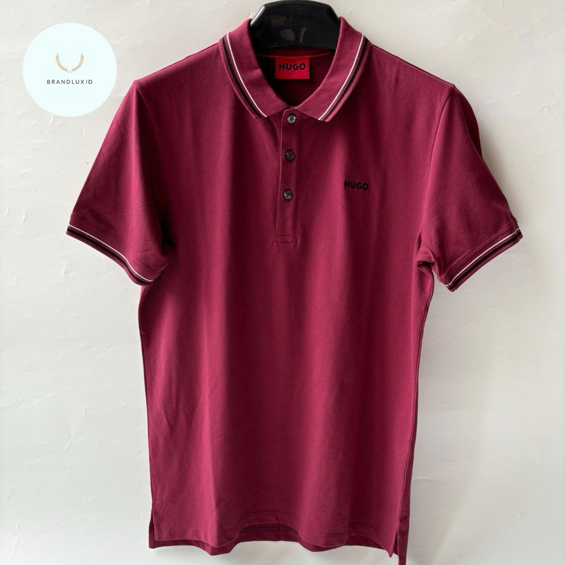 Hugo boss polo dinoso 602 Dark Red slim fit