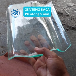 Genteng Kaca Plentong Tebal 5 Mm Bahan Tahan Lama Hasil Cetak Transparan