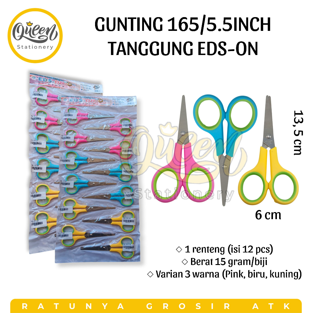 

1 PCS GUNTING 165/5.5INCH TANGGUNG EDS-ON / GUNTING SERBA GUNA / GUNTING TANGGUNG EDS-ON (010404)