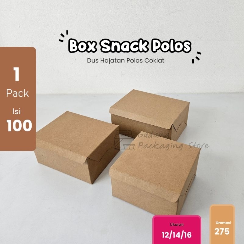 Box Snack Polos : Box Hajatan Polos / Dus Kue Polos Karft UFE
