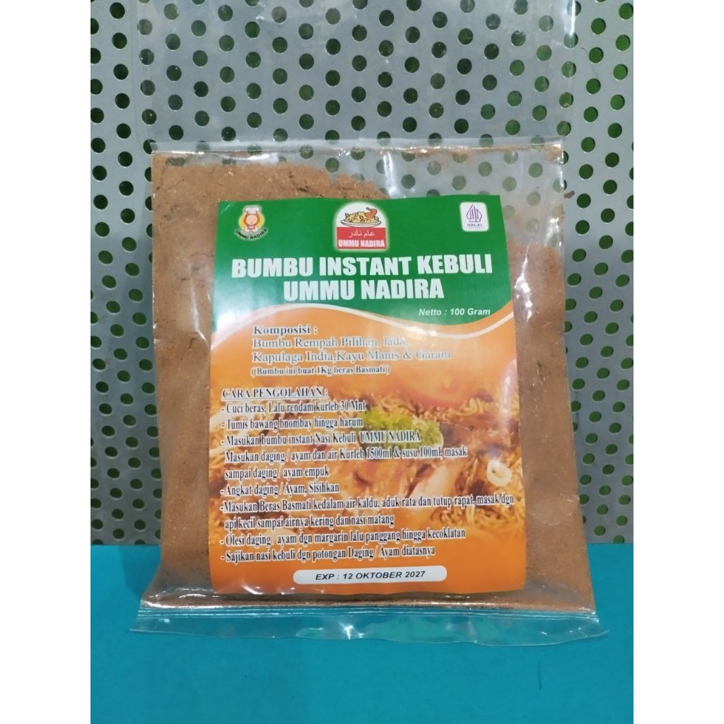 

BUMBU INSTAN NASI KEBULI ORIGINAL ISI 100 GRAM UMMU NADIRA