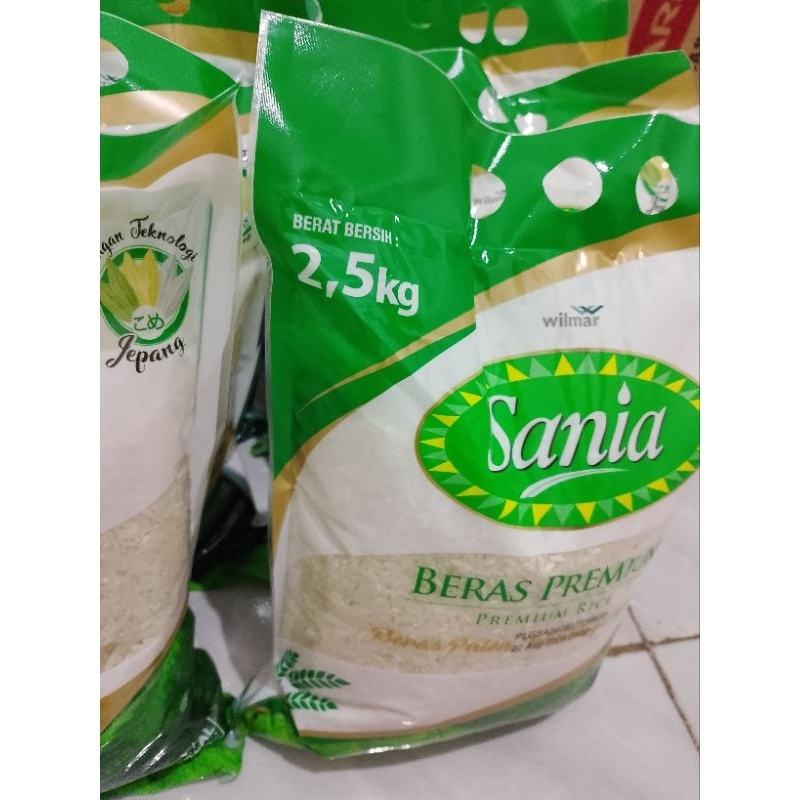 

Beras Sania 2.5kg kemasan sania