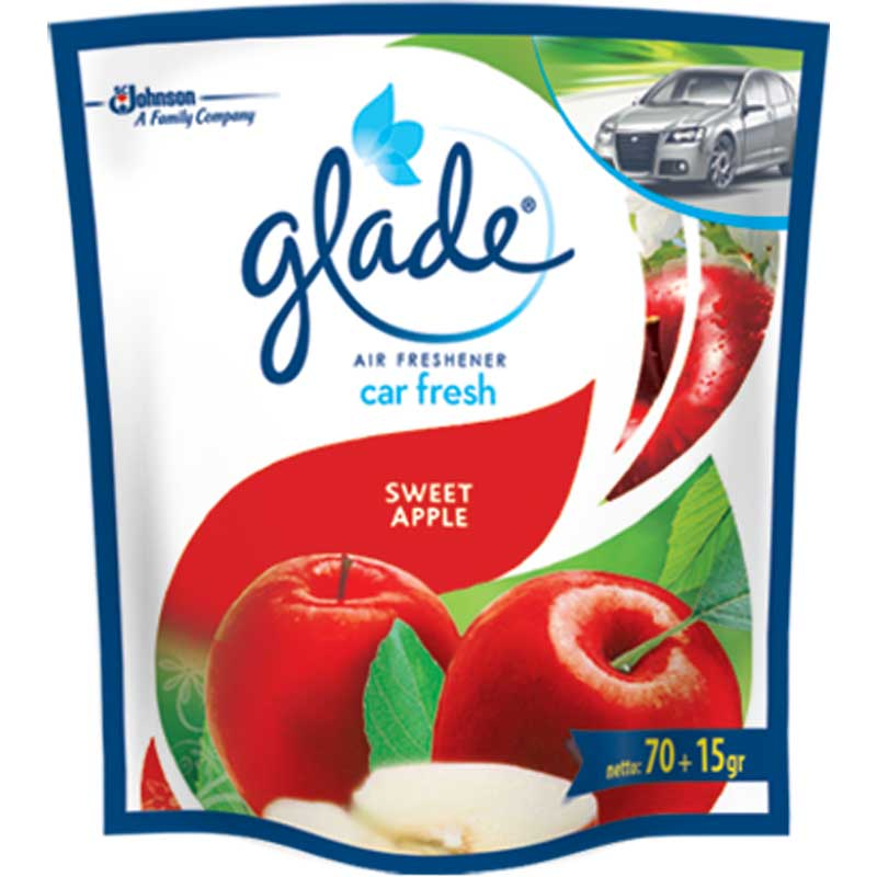 Glade Pengharum Mobil Gantung Pouch Apple 70 g