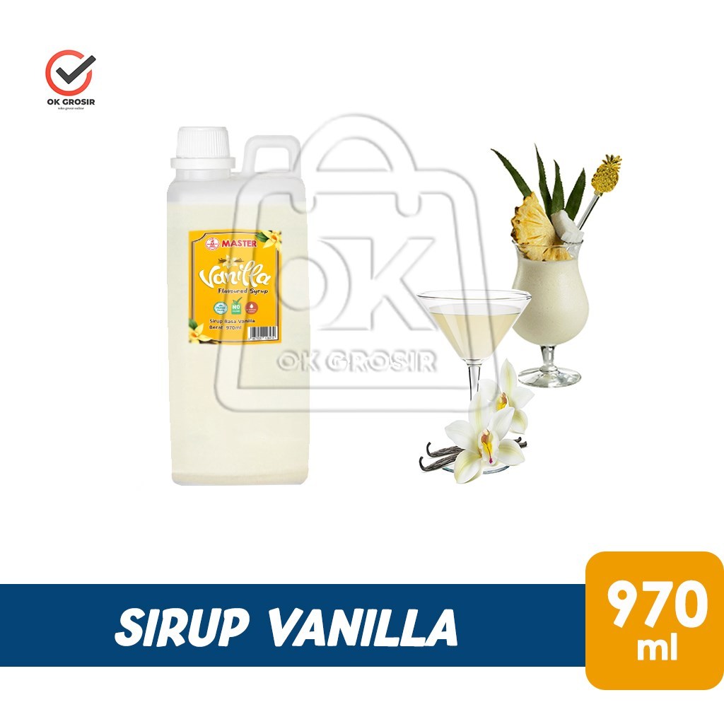 

Vanilla Sirup Master Syrup Rasa Vanila (Jerigen 970ml)