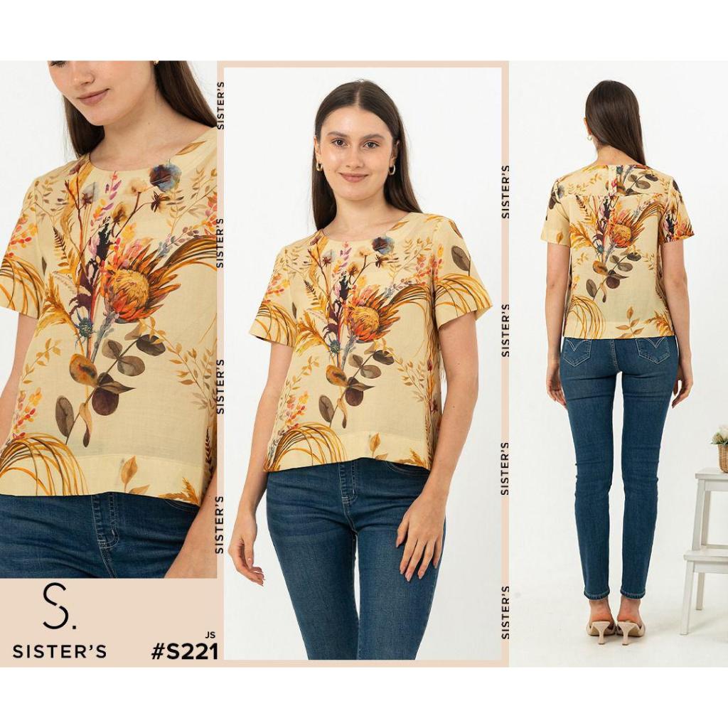SISTERS Blouse Pendek Katun Wanita 221