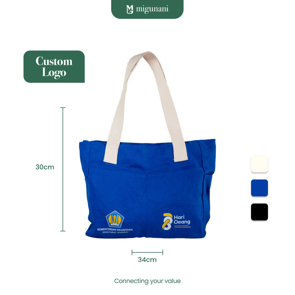 Tas Tote Bag  B / Tote Bag Canvas Resleting + Furing / Tas Custom/ Totebag Tas Custom Desain / Toteb