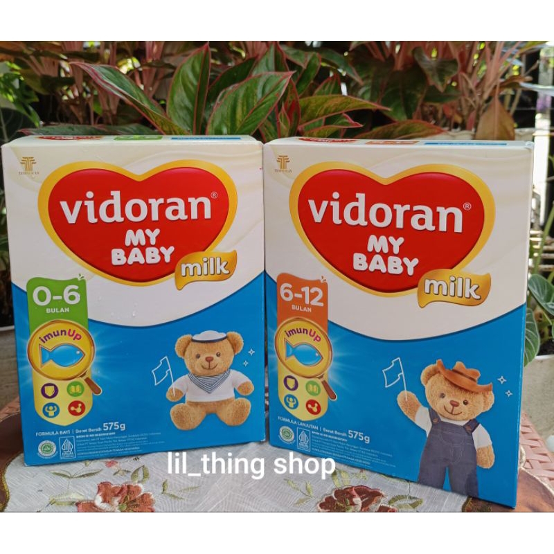 susu vidoran 0-6  dan 6-12 bulan  575 gr