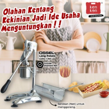 OSSEL Long Potato Alat Cetak Kentang Potong Kentang Pemotong Kentang Panjang OSSEL