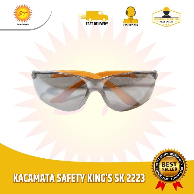 Kacamata Safety King's SK 2223 Putih Silver