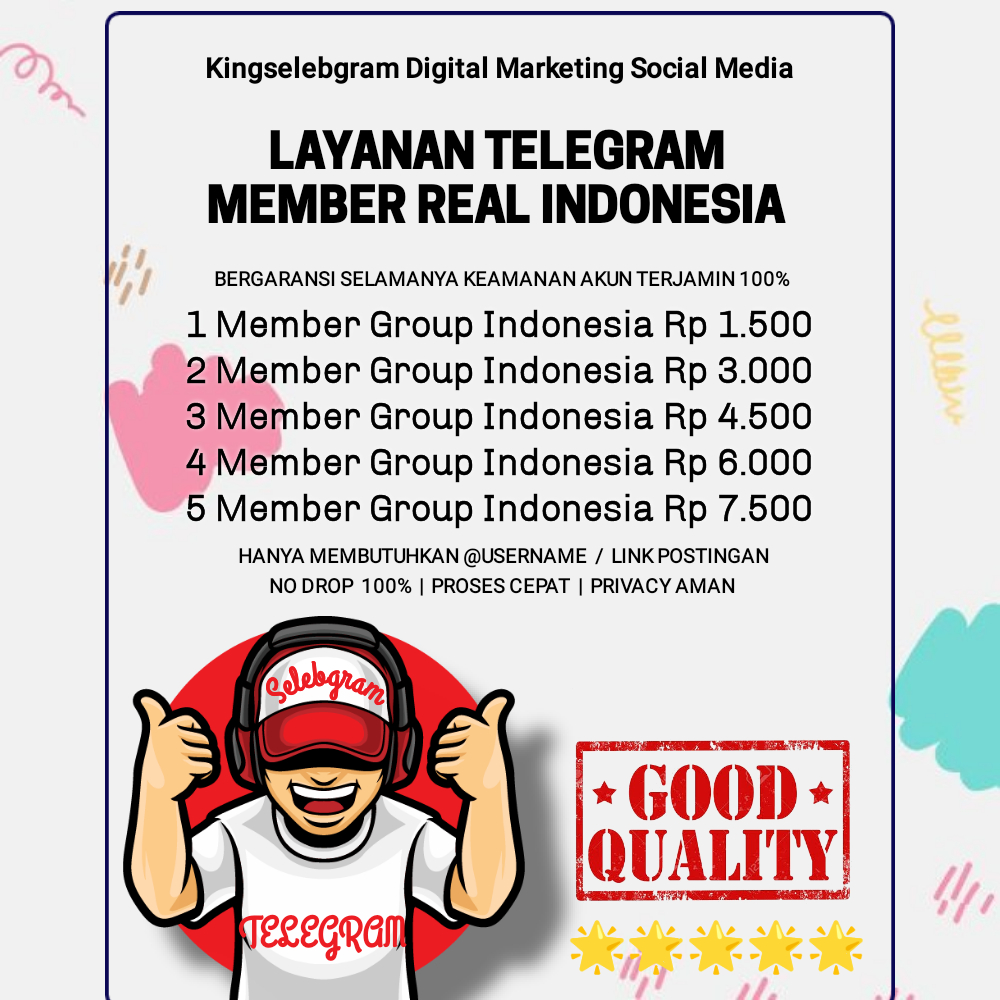 KINGSELEBGRAM - TELEGRAM MEMBER SUPER REAL INDONESIA AKTIF PERMANEN