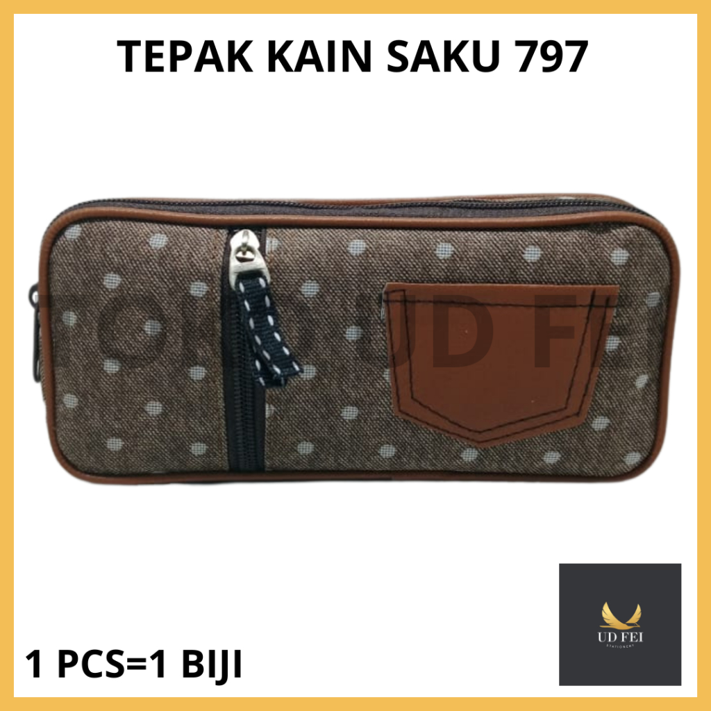 

(1 PCS=1BIJI KODE : 797) Tepak Kain/ Tepak Kain Kantong depan/Tepak Kain 797