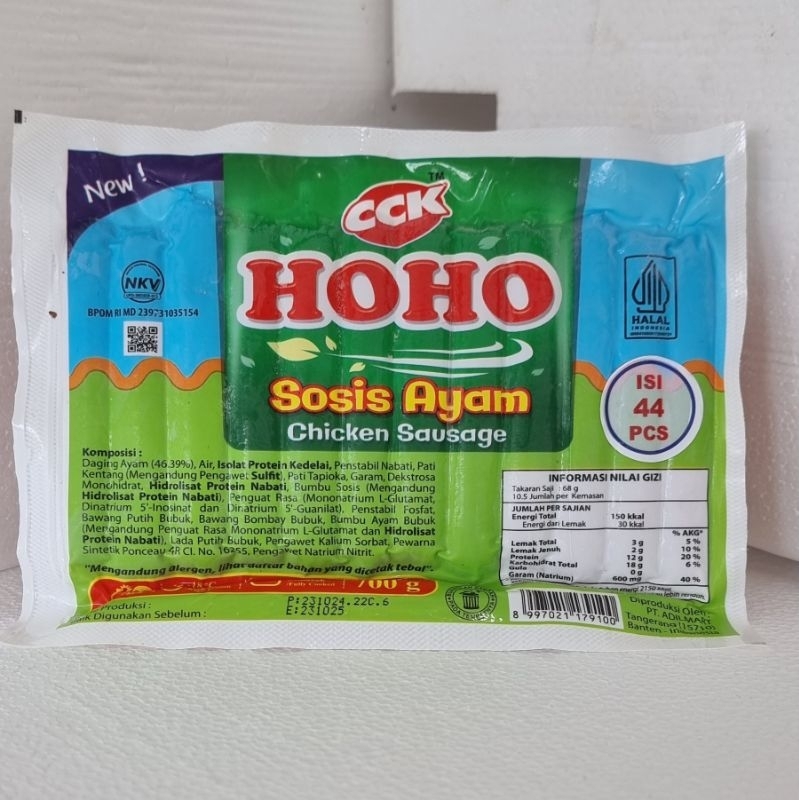 

HOHO Sosis Ayam 500g isi 44 pcs