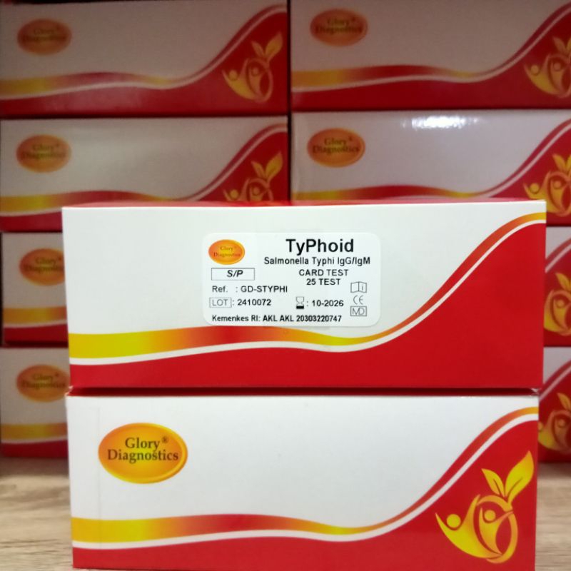 GLORY - Typhoid Salmonella Typhi IgG/IgM 25 Card Test