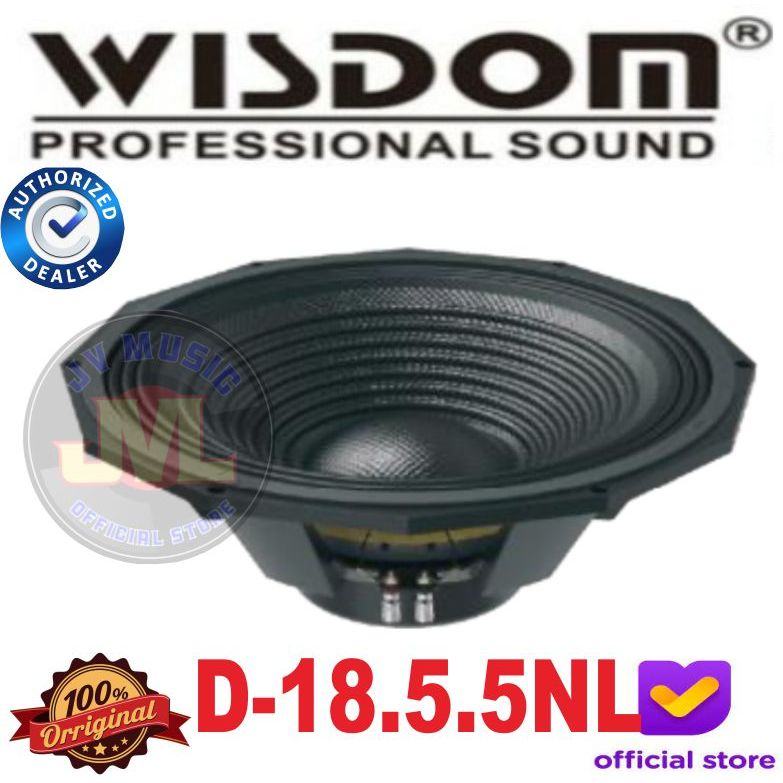 Wisdom D18-5.5NL 18-Inch Component Speaker Wisdom d185.5nl D-1855NL Komponen Speaker