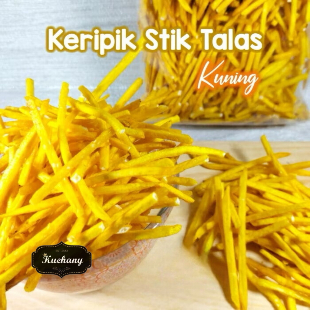 

KERIPIK TALAS 1 KG / KERIPIK TALAS BOGOR / KERIPIK TALES ASIN / Stick Talas Kunyit