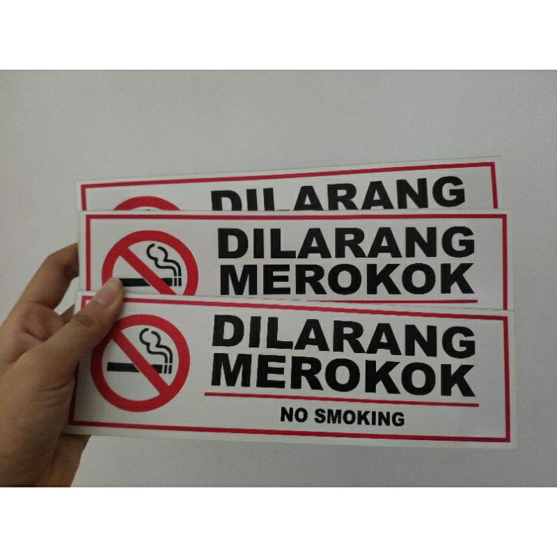 

Akrilik sign papan tulisan DILARANG MEROKOK / NO SMOKING / Sign acrylic papan tanda peringatan dilarang merokok