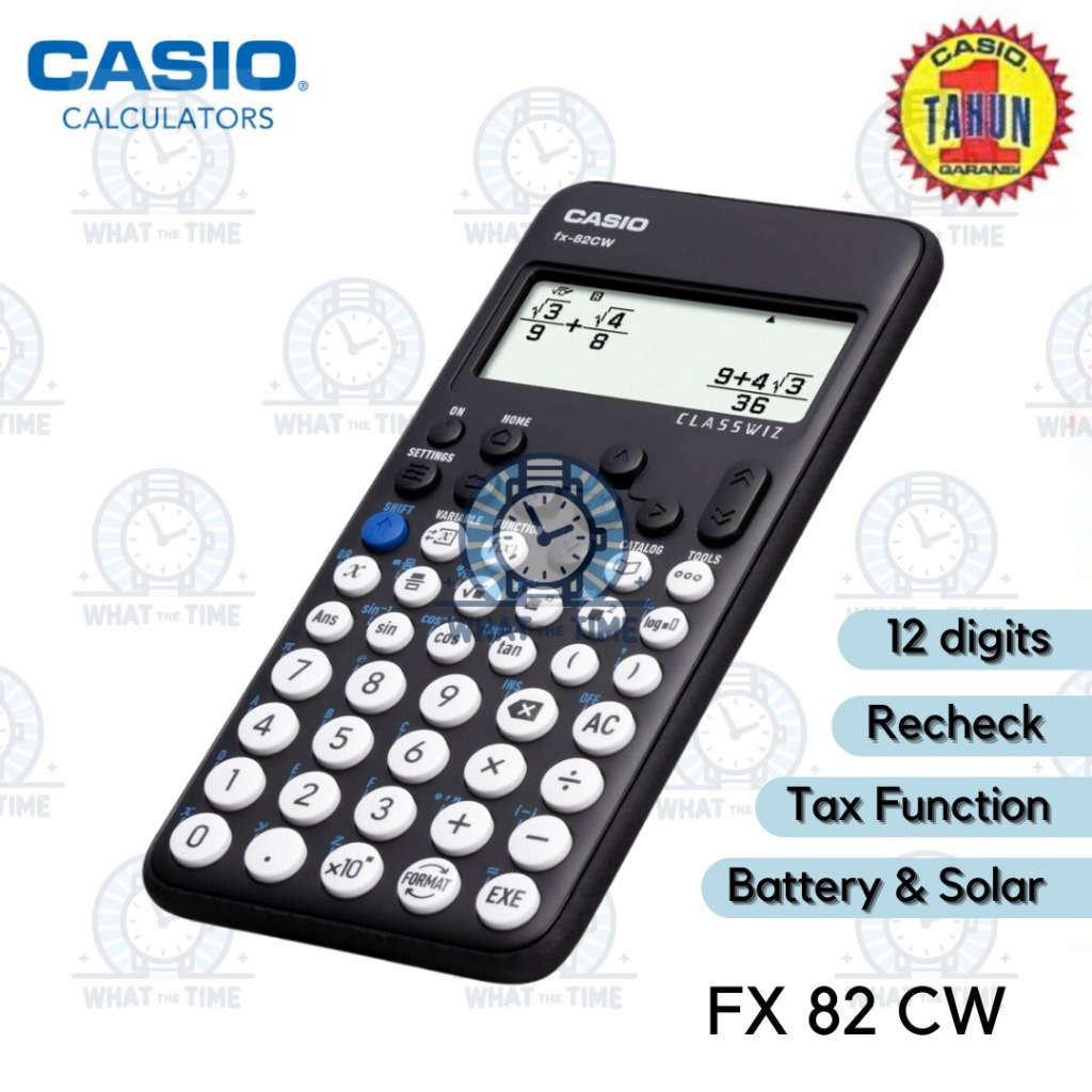 

WTT Kalkulator CASIO FX-82CW Kalkulator Scientific FX 82CW Calculator Sekolah Kuliah FX82CW