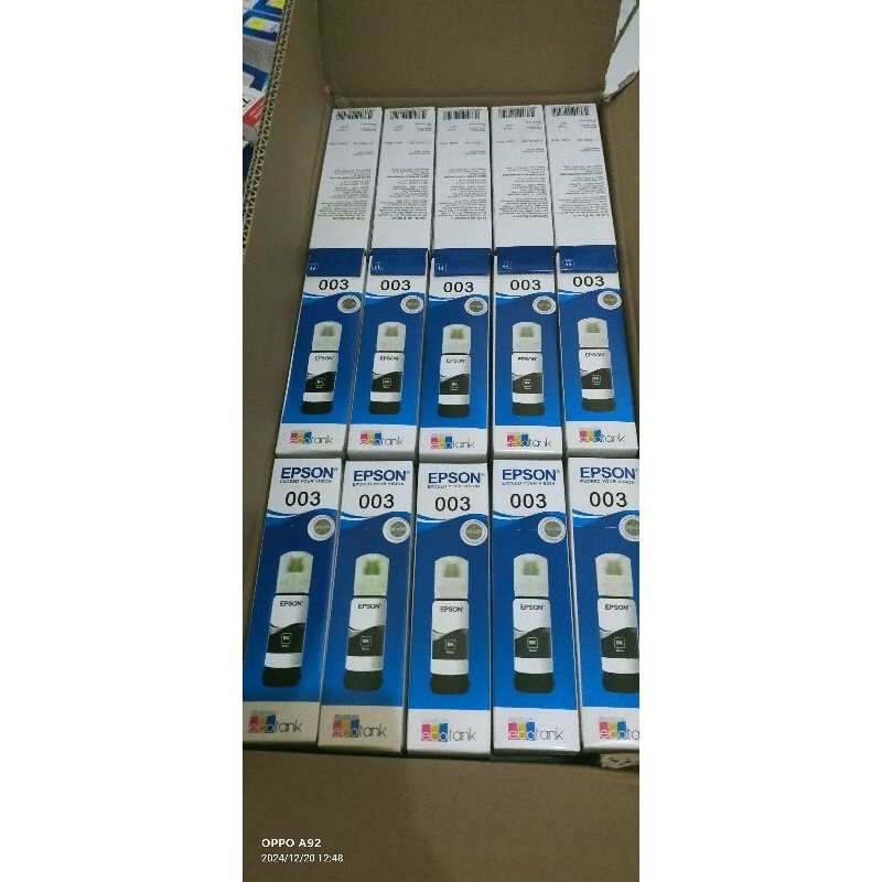 1 Dus Isi (60 pcs ) Tinta Epson 003 Pilihan Warna bebas-Hitam