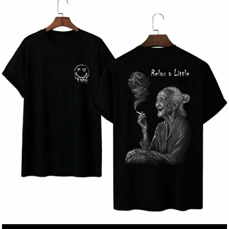 KAOS DISTRO VIRAL TERBARU RELAX A LITTLE MODEL TERBARU