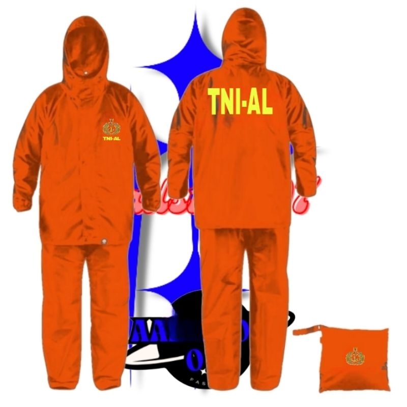 JAS HUJAN TNI-AL TERBARU, BISA CUSTOM, COCOK UNTUK PRIA DAN WANITA