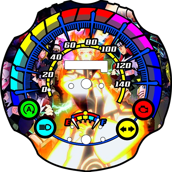 Custom Speedometer Motor Scoopy Naruto Series