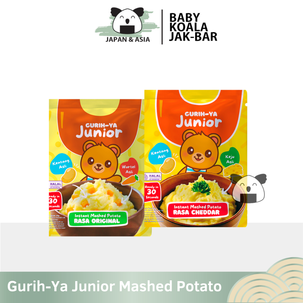 

GURIH-YA Junior Mashed Potato Original 20 g Halal I Tepung Kentang Instan----