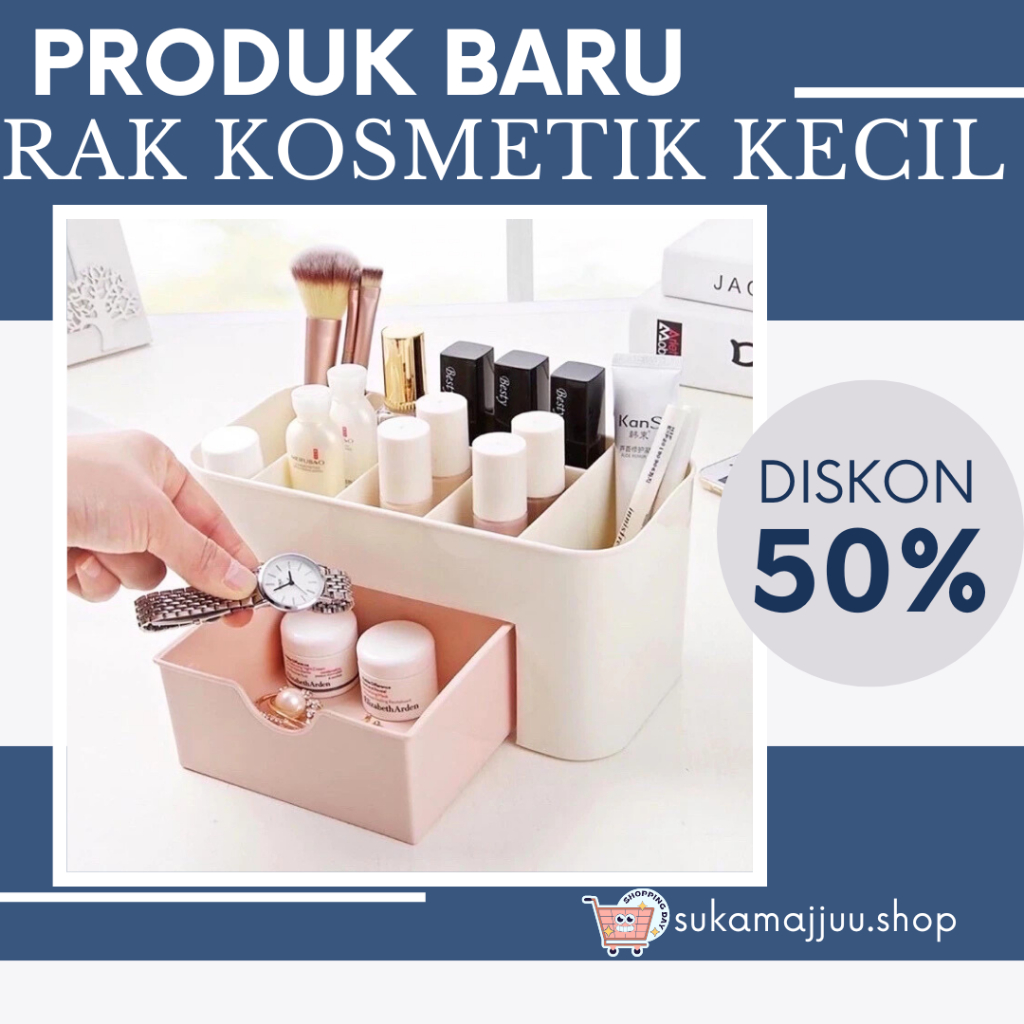 RAK KOSMETIK KECIL||Rak Kosmetik Plastik / Rak Makeup Plastik / Rak Kosmetik Laci / Rak Kosmetik