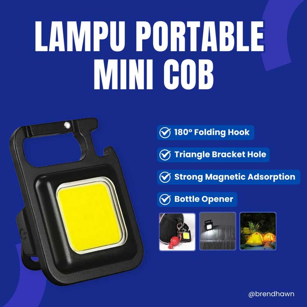 Mini Senter LED Keychain Light Carabiner Super Terang Senter Keychain