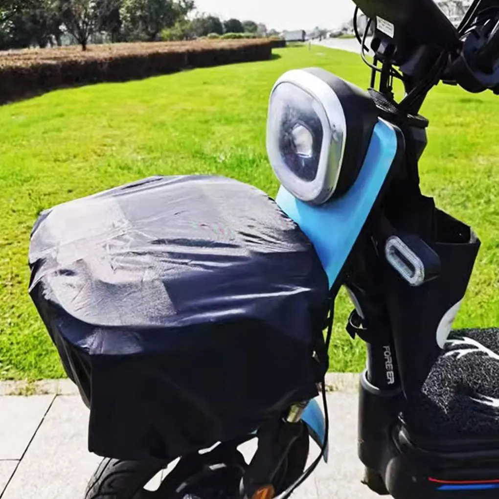 Mini_Miki_ Penutup Tahan Air Keranjang Sepeda Motor Listrik, Penutup Pelindung Sinar Matahari