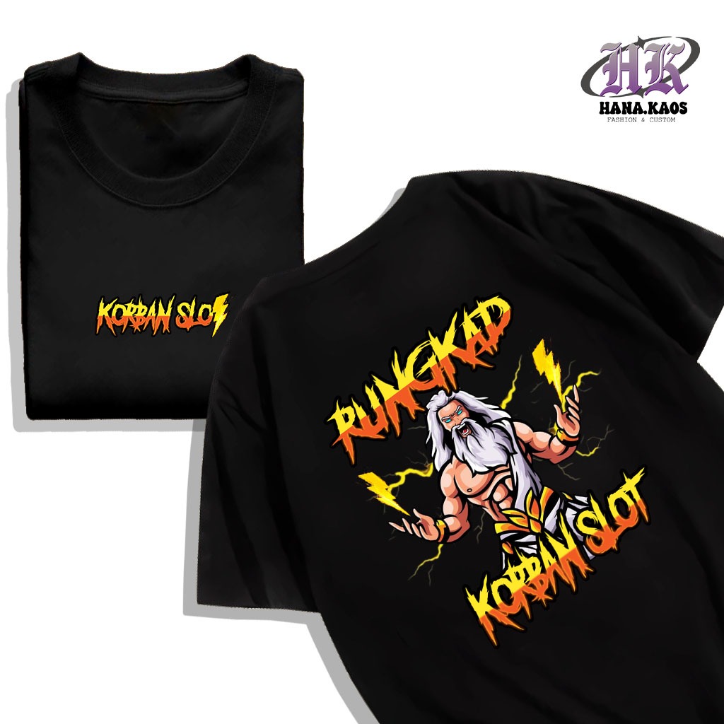 HANAKAOS- KAOS RUNGKAD KORBAN SLOT / KAOS RACING/ KAOS DISTRO Cocok Untuk Pria & Wanita
