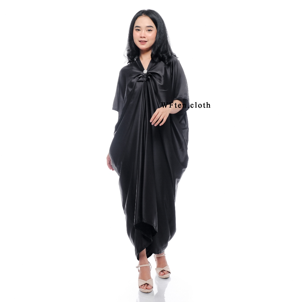 KAFTAN SATIN / KAFTAN BAHAN SATIN VALVET PREMIUM / FASHION PREMPUAN MUSLIM / BAJU SET SATIN / KAFTAN
