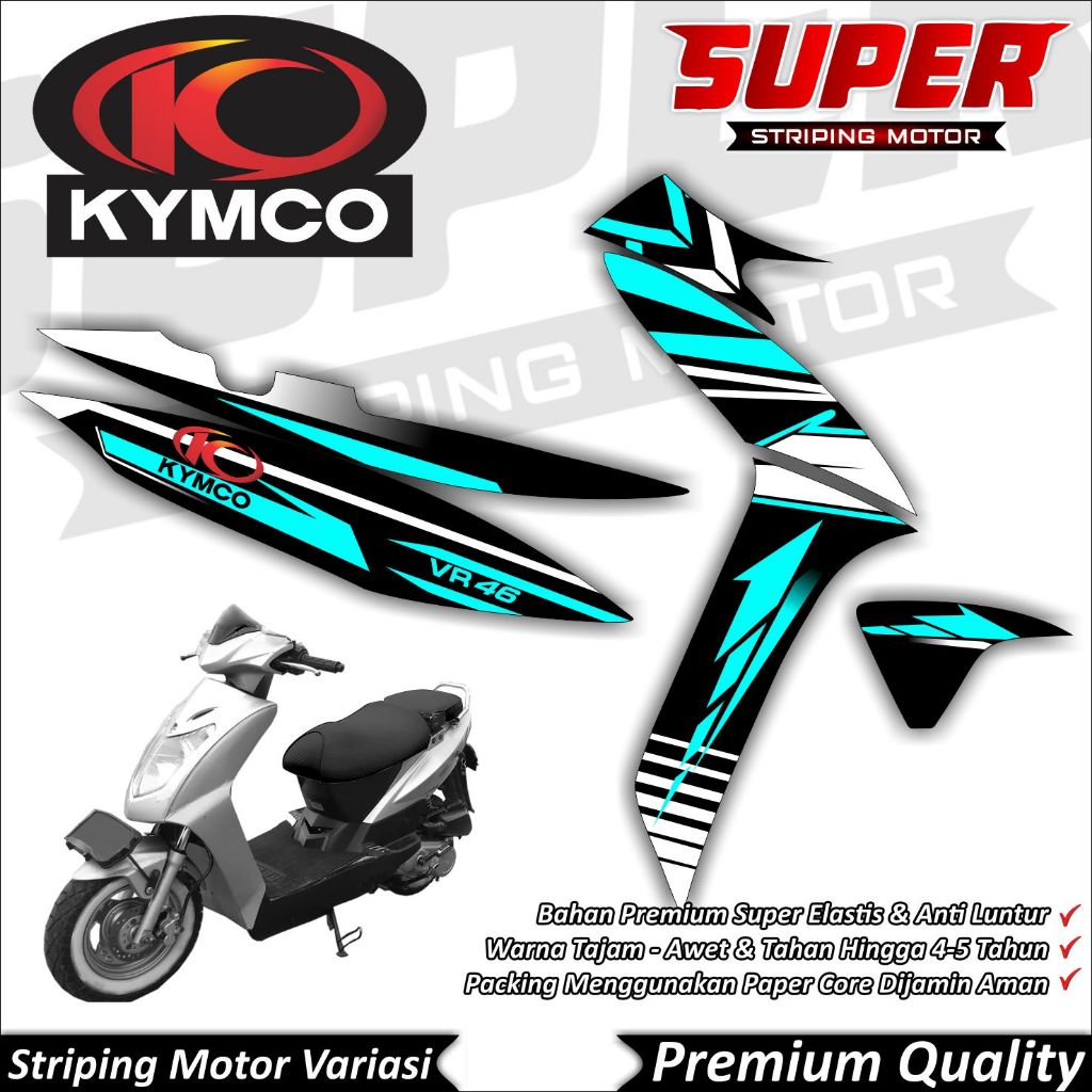Striping Kymco Free Ex Stiker Kymco Free Ex Striping Motor Kymco Free Ex Racing