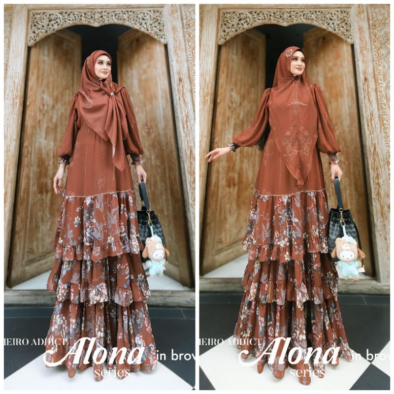 omeiro addict syari aluna series gamis umpak omeiro syari