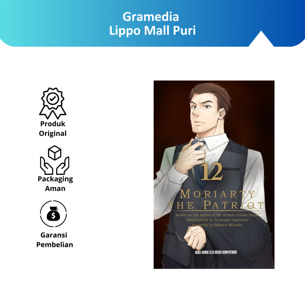 Gramedia Lippo Mall Puri - Moriarty The Patriot 12
