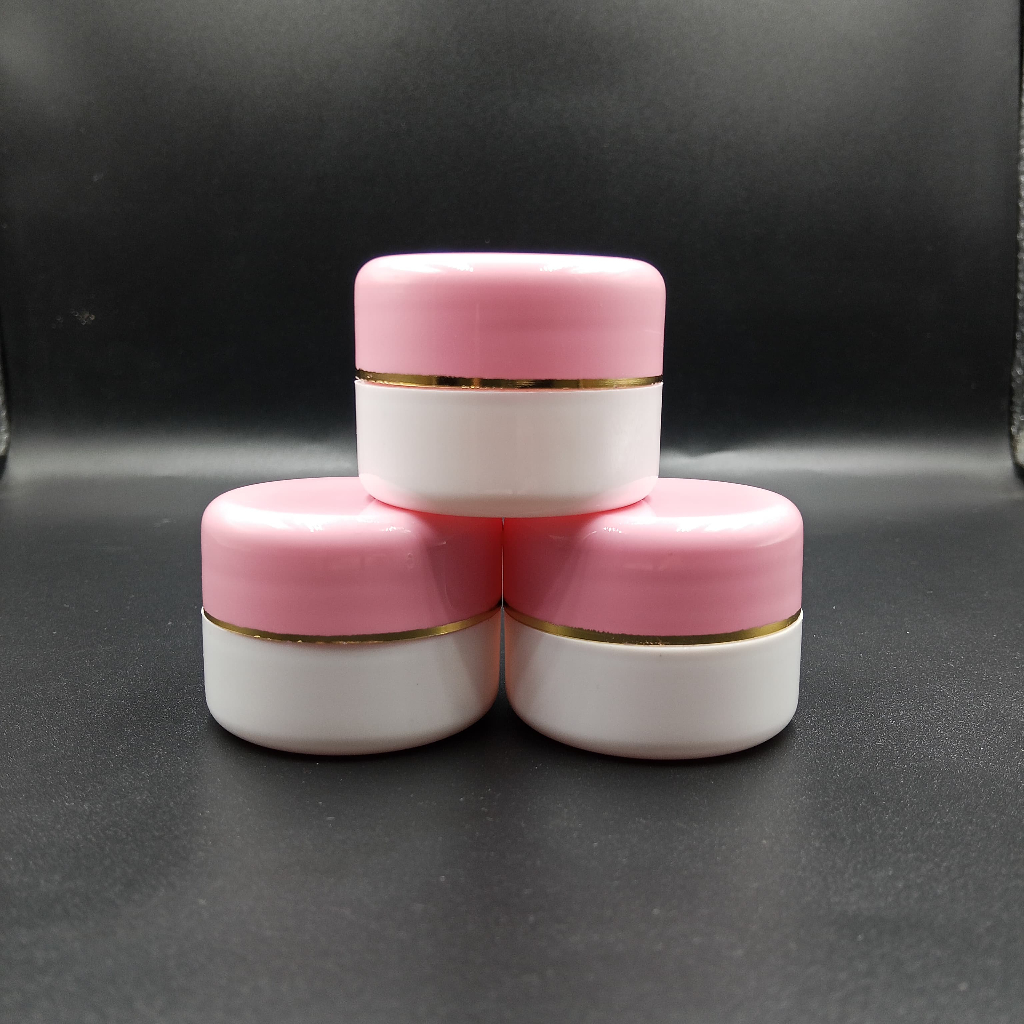 Pot PP 12.5 gram Pink Putih / Pot Cream 12.5 gram Pink Putih / Pot Kemasan Kosmetik 12.5 gram