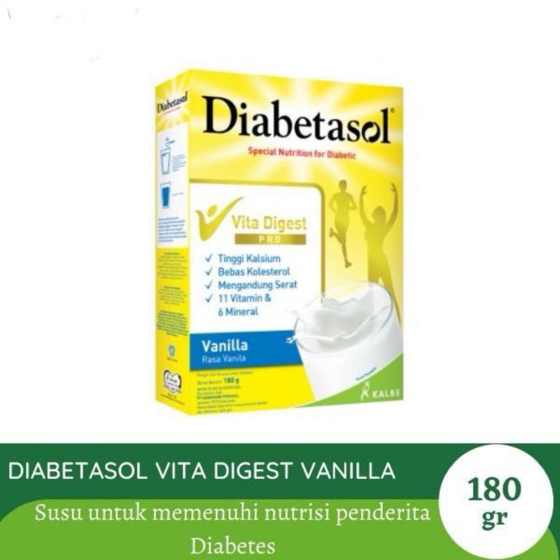 

Diabetasol Vita Digest Vanila & Coklat 170 gr