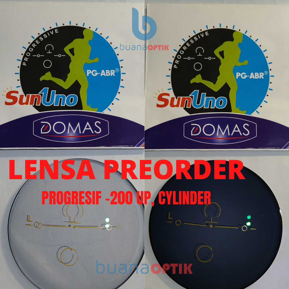 LENSA PROGRESIF BLUCROMIC PHOTOCROMIC BLURAY SATIN LICIN RX GOSOK DOMAS