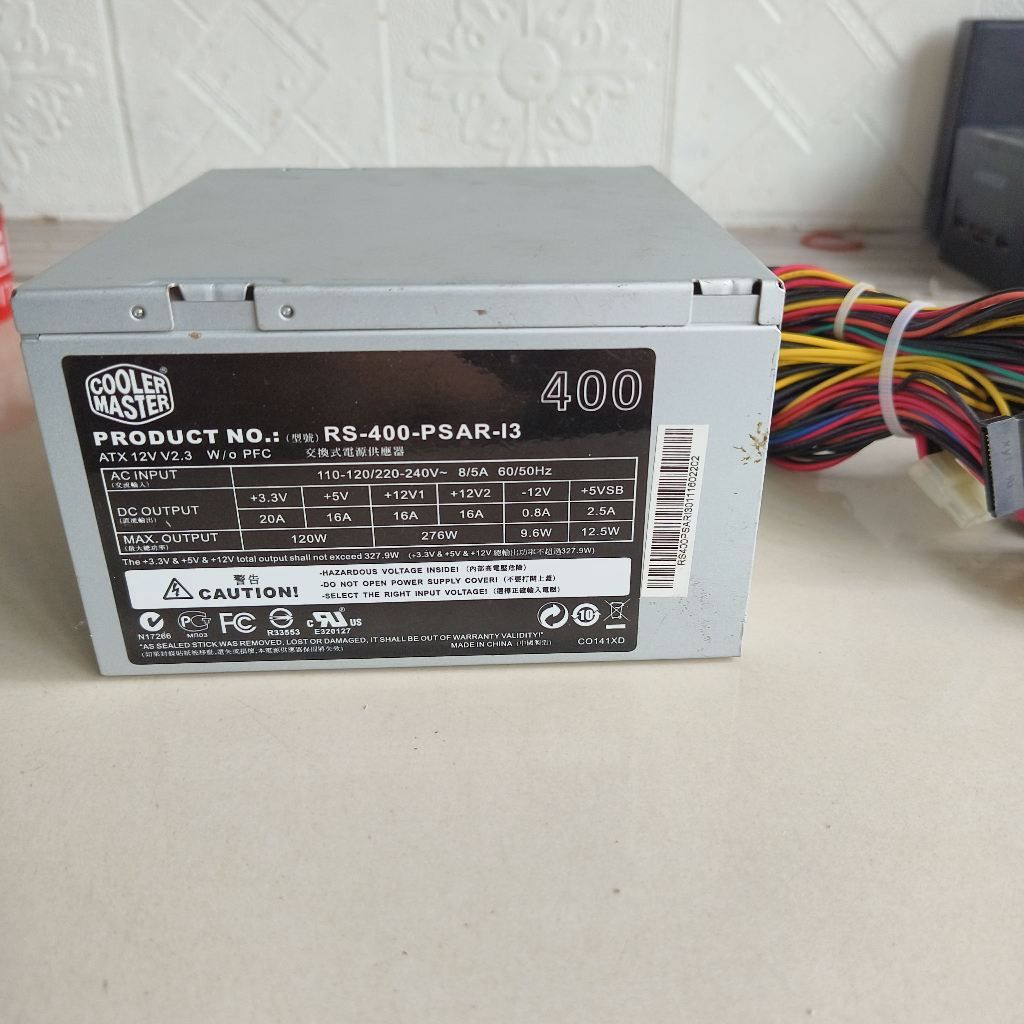 PSU GAMING COOLER MASTER 400W PURE