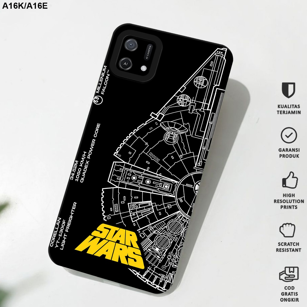 Case Oppo A16K/A16E - Casing Hp Oppo A16K/A16E Motif Starwars - Softcase Oppo A16K/A16E - Softcase H