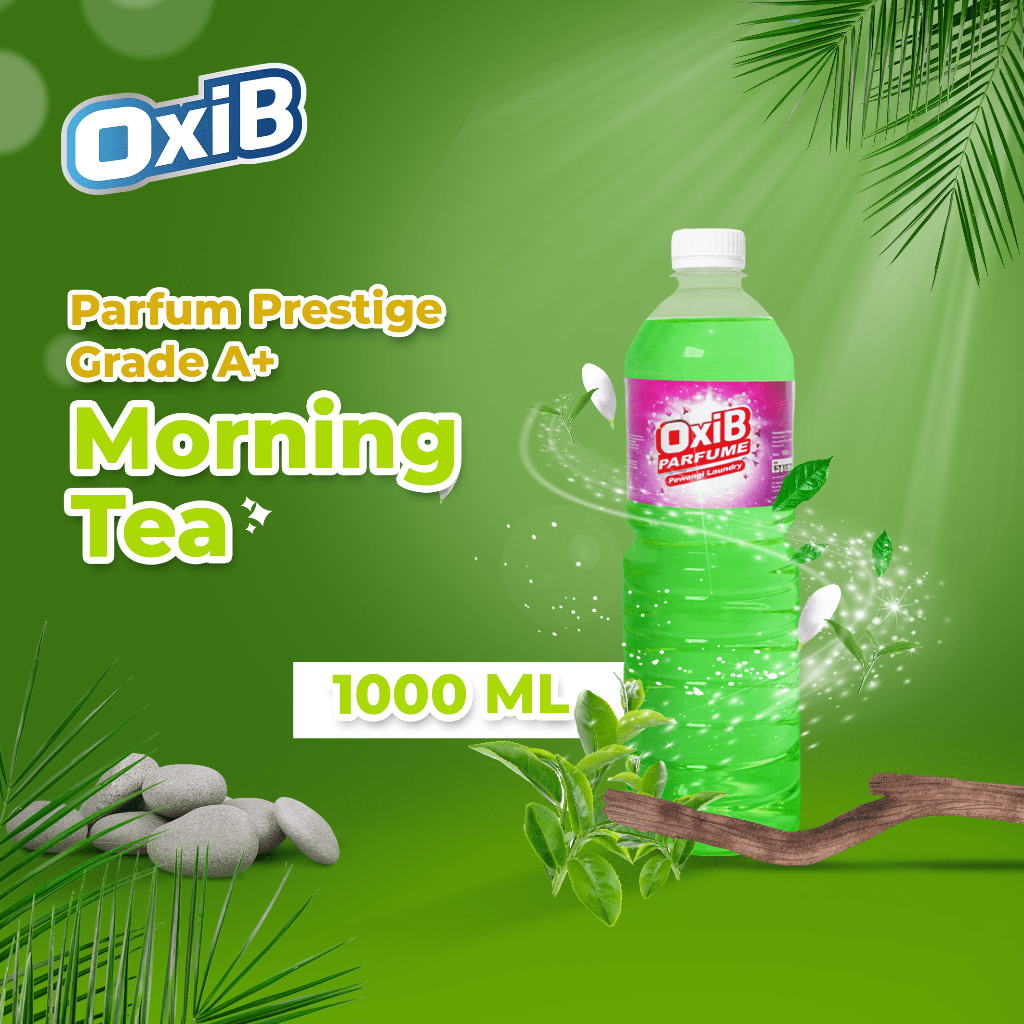 OXIB Parfum laundry MORNING TEA pewangi pakaian premium Packing Plastik & Dus