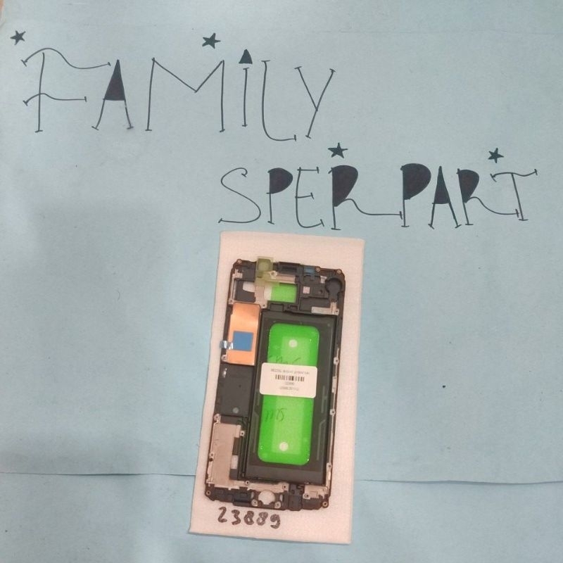 BEZZEL/FRAME LCD/DUDUKAN/LCD SAMSUNG A7 2016/A710/A710F/A7100 BLACK