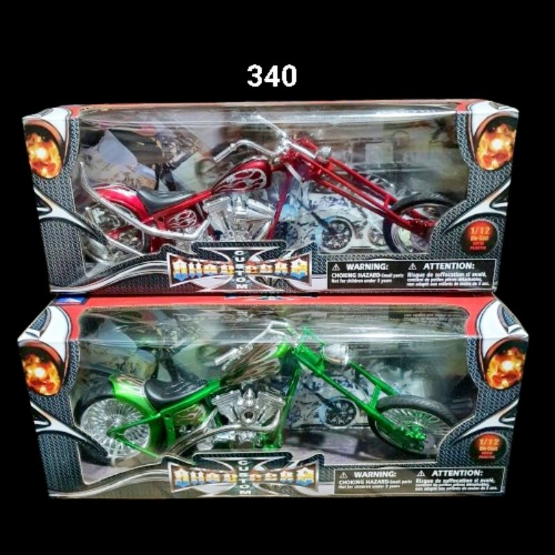 NewRay Diecast Motor Harley Davidson Custom 1:12 (340)