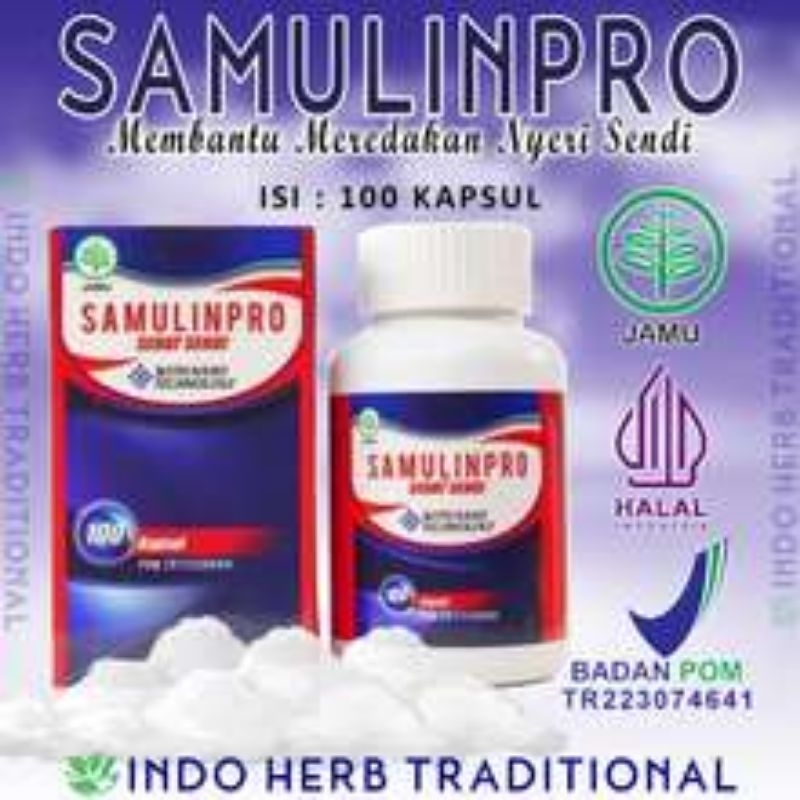 SamulinPro Obat Persendian & Tulang ORI - Nyeri Otot ,Rematik,Sendi Isi 100 Kapsul