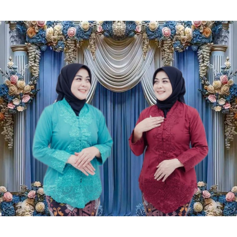 KEBAYA BORDIR MODERN SENADA, Kebaya encim, Katun premium