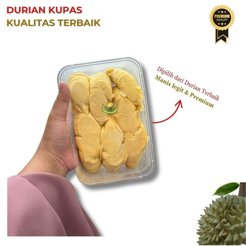 

Durian Kupas Premium - Manis legit, Kualitas Terbaik