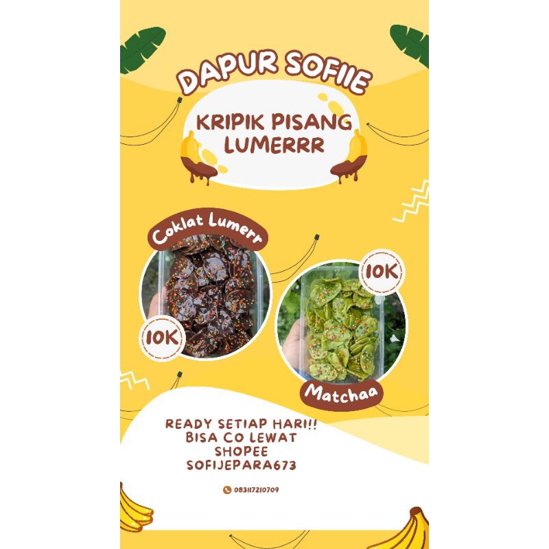 

Dapur Sofie Kriipik Pisang Lumerr