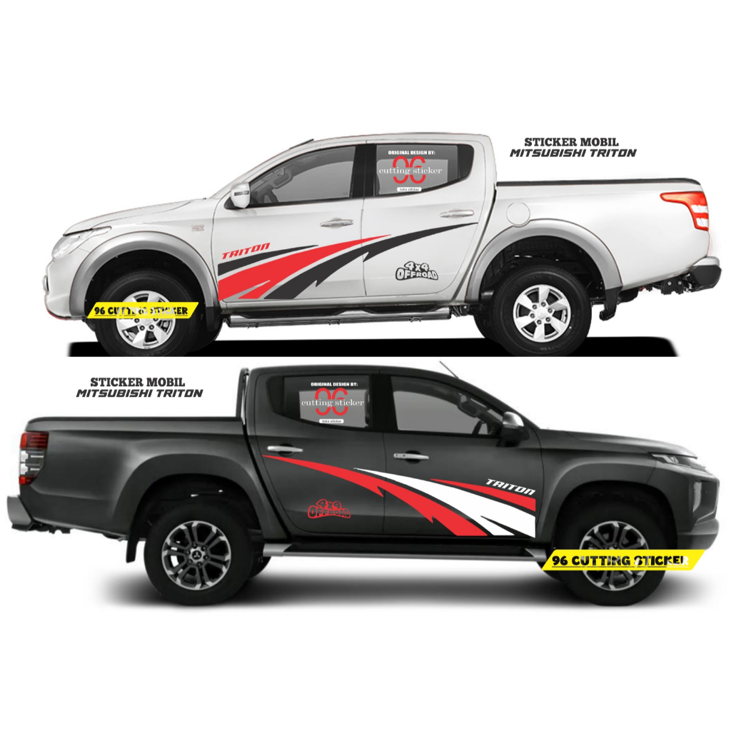Sticker Mobil Mitsubishi Triton cutting sticker mobil triton terbaru