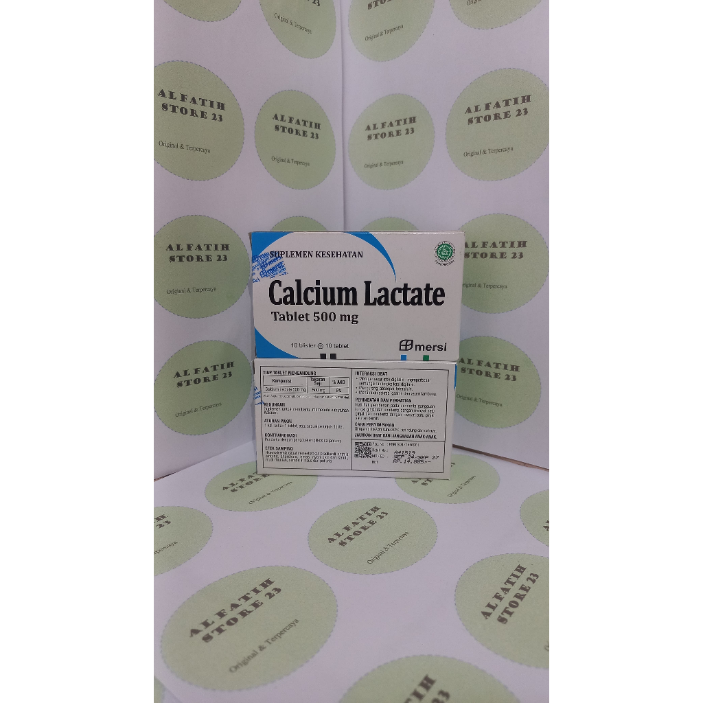 Calcium Lactate 500 mg 10 Tablet