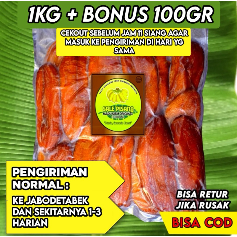 

COD Sale Pisang Basah 1 kg Camilan jadul Legit manis