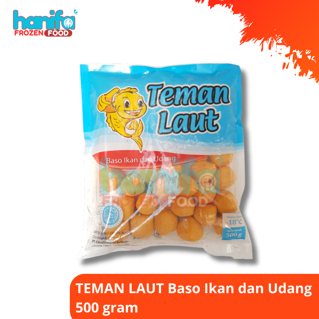 

TEMAN LAUT Baso Ikan dan Udang kemasan 500 gram
